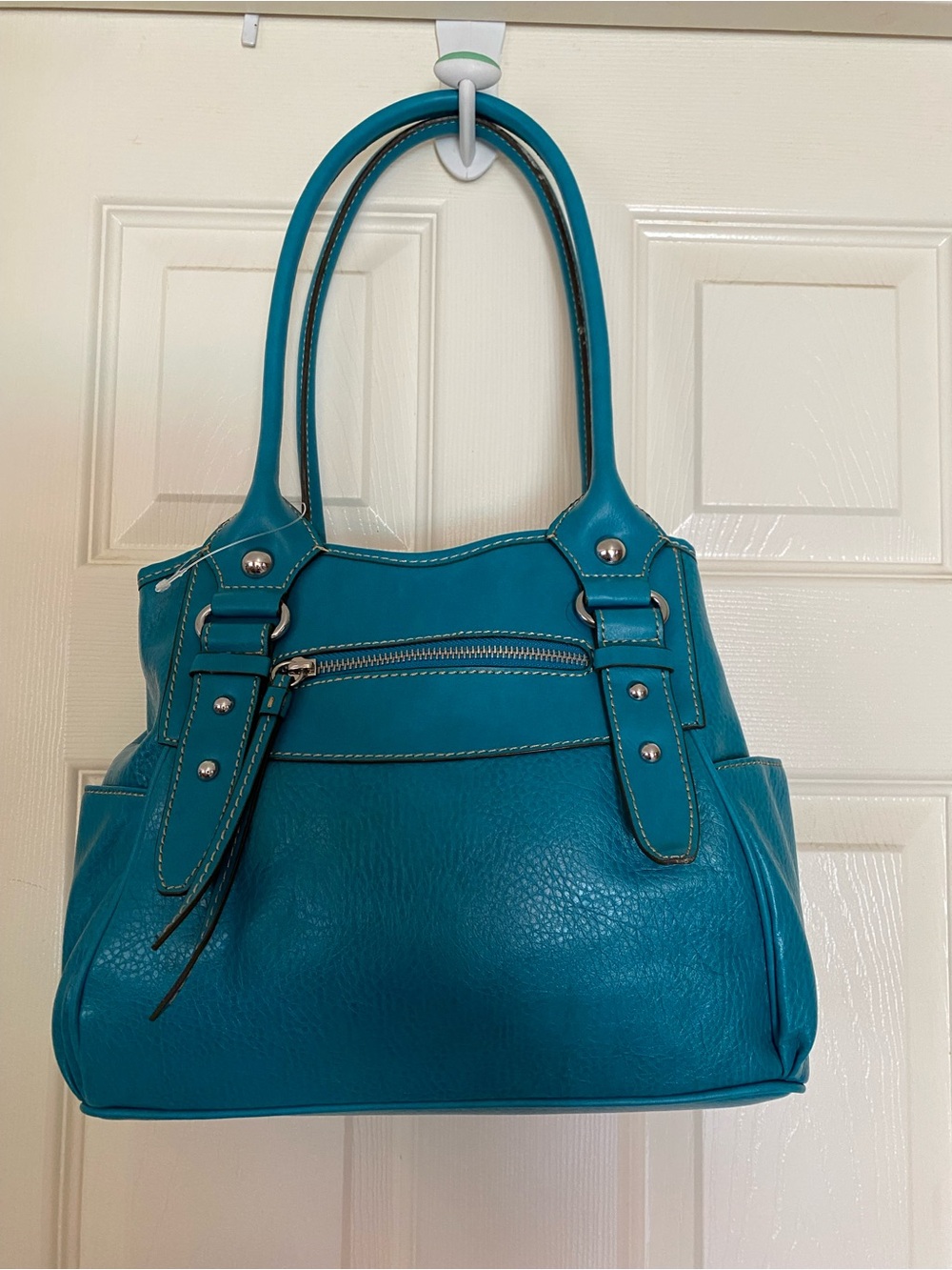 St. John's Bay Teal Double-Handle Shoulder Bag